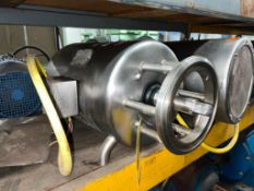 (2) Centrifugal Pumps with Motors and S/S Heads, Assorted Motors up to .75 HP and S/S Centrifugal