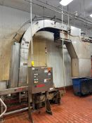 Cannon Top Out Case Destacker with Elevated Case Conveyor (Location: De Pere, WI)