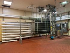 Bulk Bid (Lot 334-342) Alfa Laval Pasteurizing System, with Plate Heat Exchanger, Insulated