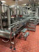 S/S Framed Serpentine Conveyor with Incline and Drives, Dimensions = 50' x 3.75