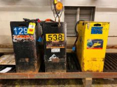 (3) Fork Lift Batteries - Rigging Fees: $150