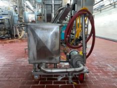 S/S Mobile COP Trough with Centrifugal Pump, Dimensions = 20