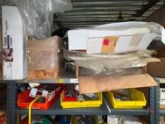 Assorted Cable Pulley Rollers, Browning and Dodge Bearings, Cylinders, Solenoid Pilots and Valves