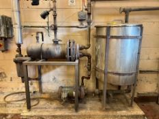 Shell/Tube Heat Exchanger with 50 Gallon S/S Tank and Pump - Rigging Fees: $750