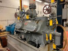 Vilter 6-Head Reciprocating Compressor, Order No: D 23476, S/N: 16890AH RCD with Marathon Electric