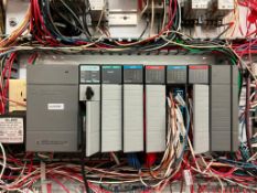 Allen-Bradley SLC 5/05 CPU with (5) I/O Cards, (3) Allen-Bradley PowerFlex 4 Variable-Frequency
