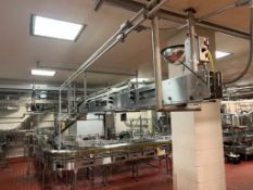 IMP S/S Conveyor with Incline and Drives, Dimensions = 27' x 3.75