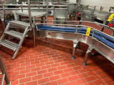 S/S Framed Serpentine Conveyor with Incline and Drives, Dimensions = 28' x 15