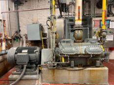 Vilter 6-Head Reciprocating Screw Compressor with Worldwide Electric Corporation 125 HP Motor and