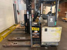 Crown Electric Pallet Jack with Battery - Rigging Fees: $50