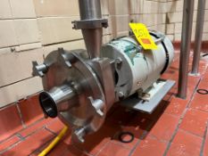 Fristam Centrifugal Pump with Reliance Electric 10 HP 3,505 RPM Motor and 2.5