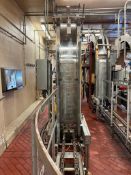 Barry-Wehmiller S/S Overhead Case Positioner and Cannon Conveyor Systems S/S Case Chute