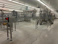 Descon S/S Framed Serpentine Conveyor, Dimensions = 65' x 2.5