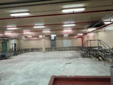 S/S Framed Dual Case Conveyor with Spiral Case Dryer and Drives - Rigging Fees: $3500