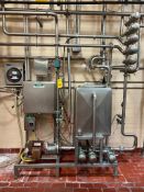 S/S CIP Skid with 70 Gallon S/S Balance Tank, Centrifugal Pump, Enerquip S/S Shell/Tube Heat