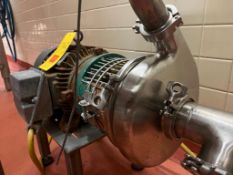 Tri-Clover Centrifugal Pump with Siemens 7.5 HP 1,750 RPM, 3