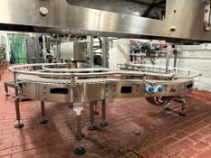 Integrated Packaging Machinery S/S Framed Conveyor with Inclined Serpentine Shape and Drives