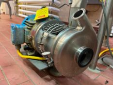 Tri-Clover Style Centrifugal Pump with WEG Motor 7.5 HP 3,510 and 3' x 1.5