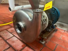 Tri-Clover Centrifugal Pump with Siemens Motor 7.5 HP 1,740 RPM Motor and 3