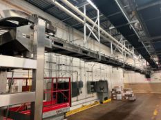 Integrated Packaging Machinery 100'+ S/S Framed Overhead Conveyor - Rigging Fees: $6500