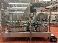 Fogg 30-Head Filler, Machine No: 672-1-7-96 LH with 10-Head Capper, Fogg Cap Feeder