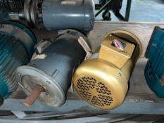 Assorted 5 HP Motors Including Baldor's - Rigging Fees: $500