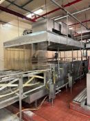 Cannon Conveyor Systems S/S Dual-Lane Case Washer with S/S Shell/Tube Heat Exchanger and (3)