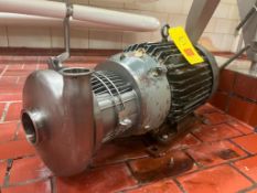 Tri-Clover Centrifugal Pump with Baldor 15 HP 3,525 RPM Motor and 3