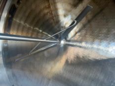 Walker 3,000 Gallon Jacketed S/S Dome-Top, Cone-Bottom Processor, Model: PZ-Cherry-Burrell, S/N: