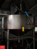 Chester Jensen 550 Gallon S/S Cooker Cooler, Model: 70N40, S/N: 0103-P, with Vertical Scrape-Surface