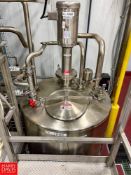 Bauer Welding 350 Gallon Jacketed Dome-Top S/S Tank with Admix High Shear Mixer, 3'8