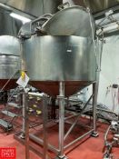 Chester Jensen 850 Gallon S/S Cooker Cooler, Model: X70N70, S/N: 0311-P, with Vertical Scrape-Surfac