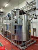 1,500 Gallon Dual-Hinged Lid Jacketed S/S Tank 7'2