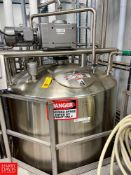 2013 Walker 900 Gallon Dome-Top Cone-Bottom Jacketed 316L S/S Tank with Vertical Scrape Surface Agit