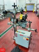 Barry-Wehmiller Pressure Sensitive Labeler, Model: Label Applicator Servo Hold Down, S/N: MSNO7369 -
