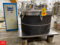 2020 Guangzhou 50lb S/S Hemp Centrifuge mounted on S/S Base with Siemens & Honeywell Controls