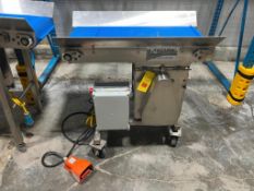 S/S Frame Product Conveyor with Drive and Foot Control, Dimensions = 40