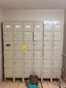 Storage Lockers: 1-36 Bank, Dimensions= 10