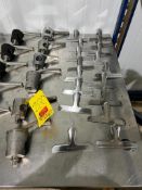 (6) S/S Plug Valve Parts and (17) S/S Bag Clips - Rigging Fee: $25