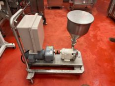 Waukesha Cherry-Burrell Variegated Pump with Connex Electric .75 HP 1,725 RPM Motor, S/S Head, S/S D