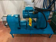 Tri-Clover Positive Displacement Pump with Reliance Electric 1.5 HP 3,450 RPM Motor and 2
