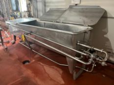S/S COP Trough, Dimensions = 10' x 2' with Centrifugal Pump, 20' S/S 1.5