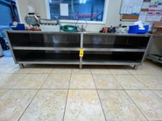 (2) S/S Table with Under Shelf, Dimensions = 117