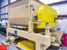 W.A. Schmidt and Sons, McCarter Chocolate 30,000 LB Capacity Pug Mill, S/N: 9833, Mounted on Load Ce