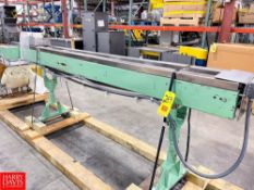 Painted Frame Conveyor Section with Plactic Table Top Chain , Dimensions = 125