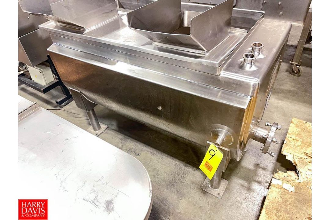 2013 Feldmeier Aprox 150 Gallon S/S Jacketed Tank MAWP 100 PSI at 350° F - Rigging Fee= $100 - Image 1 of 3