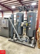 UNUSED Air Tek Twin Tower Heatless Desiccant Air Dryer , Model: TW1200 , S/N: T04260-10C, 150 PSIG,