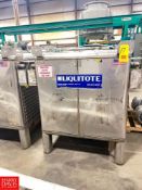 Hoover 316 Gallon S/S Dimple Jacketed Liquitote - Rigging Fee= $50