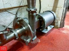Fristam Centrifugal Pump with S/S Clad 5 HP 1,765 RPM Motor, 3