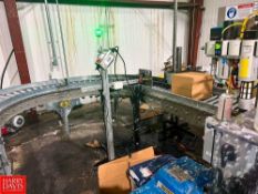 Serpentine Roller Conveyor, Dimensions = 50'+ x 2' (Location: Dothan, AL)